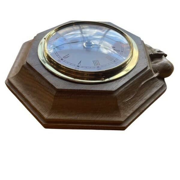 Mouseman Oak Octagonal Wall Clock