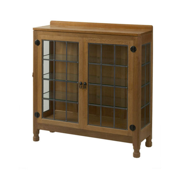 Mouseman Oak Display Cupboard