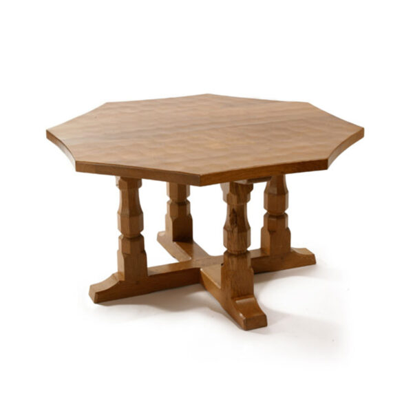 Mouseman Oak Octagonal Coffee Table