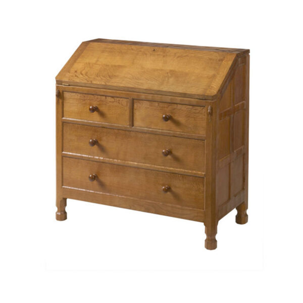 Mouseman Oak Bureau 3' W