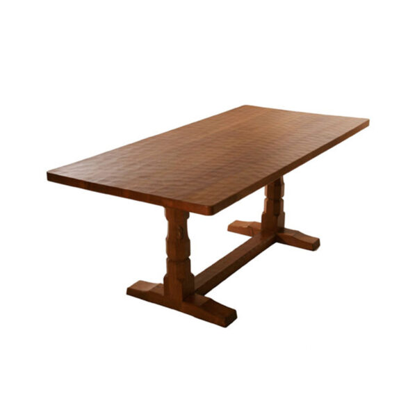 Mouseman Oak Refectory Dining Table 6' L
