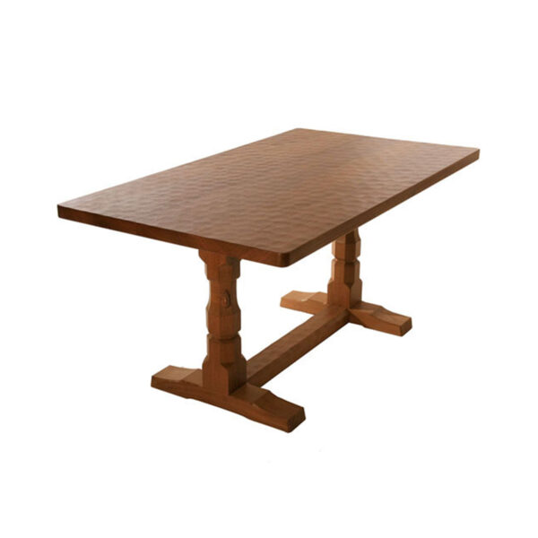 Mouseman Oak Refectory Dining Table 4' 6" L
