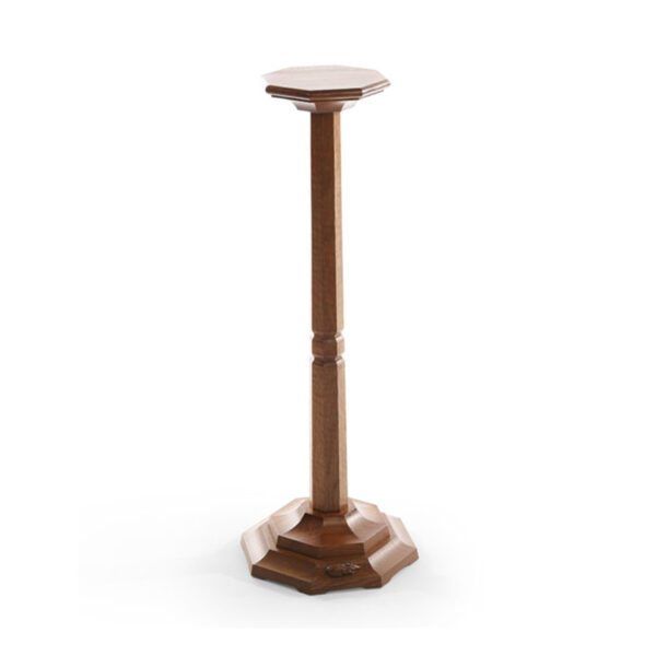 Mouseman Oak Low Flower Stand