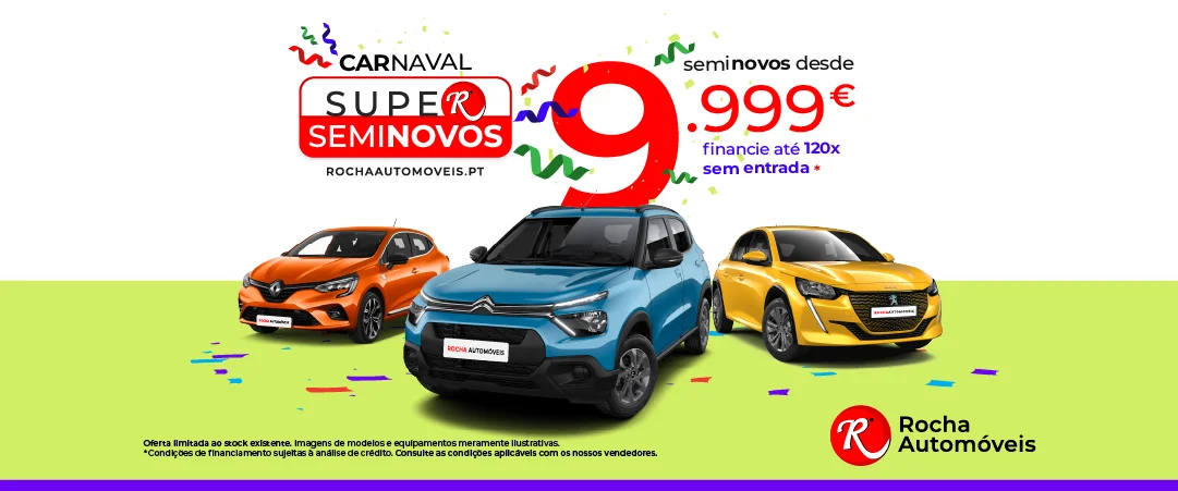 Carnaval Seminovos Rocha Automóveis 