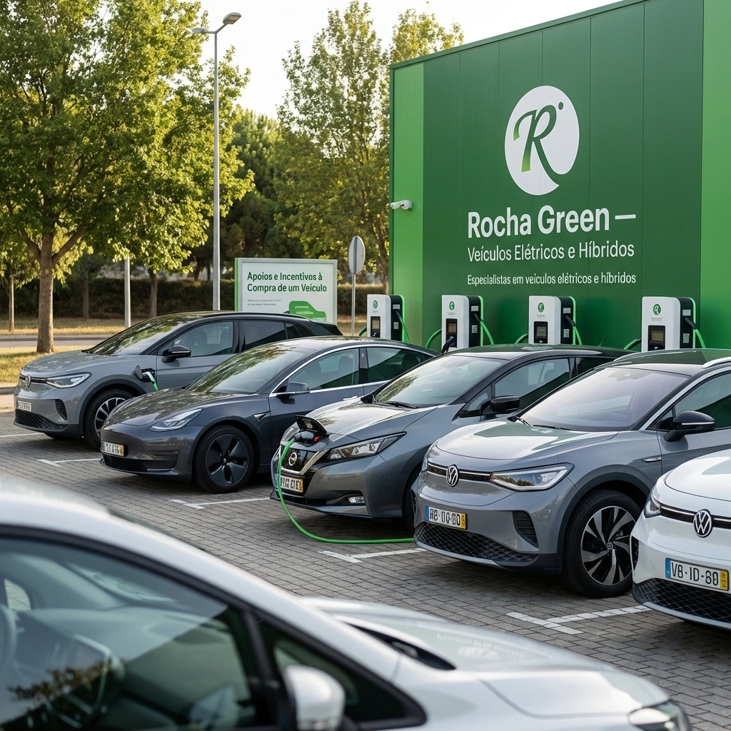Frota de Veículos Elétricos em Carregamento