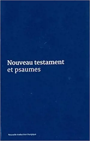 Nouveau Testament et Psaumes : couverture vinyle bleue