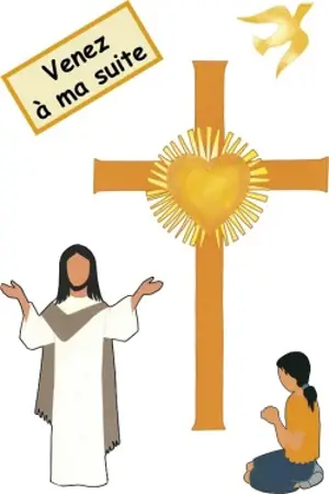 Je veux demeurer chez toi, préparation première communion : boîte de silhouettes