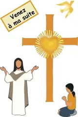Je veux demeurer chez toi, préparation première communion : boîte de silhouettes