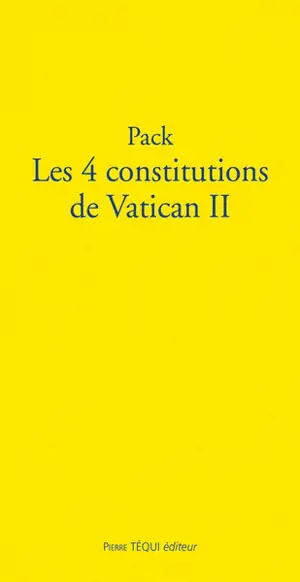 Les 4 constitutions de Vatican II : pack