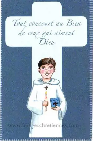 LOT DE 25 - IMAGE PROFESSION DE FOI 1 GARCON - VENDU PAR LOT DE 25