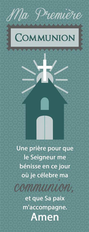 LOT DE 20 - SIGNET MA PREMIERE COMMUNION VINTAGE UNE PRIERE POUR QUE LE SEIGNEUR...EGLISE - SIGNET P