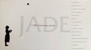 Jade : 20e anniversaire de Jade