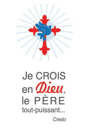 LOT DE 20 - CARTE SIMPLE JE CROIS EN DIEU LE PERE TOUT PUISSANT - VENDU PAR LOT DE 20 EXEMPLAIRES