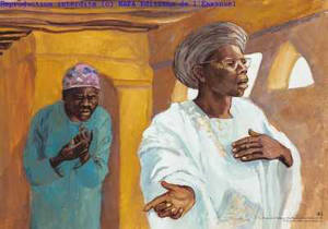 LE PHARISIEN ET LE PUBLICAIN (LC 18,9), CARTE SIMPLE VIE DE JESUS MAFA