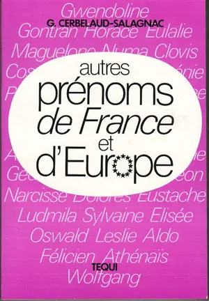 Autres prénoms de France et d'Europe