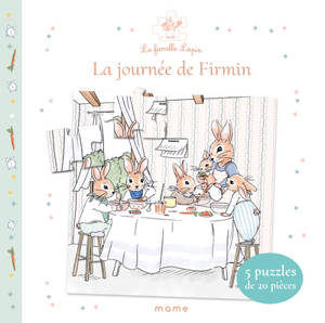 La famille lapin. La journée de Firmin : 5 puzzles de 20 pièces