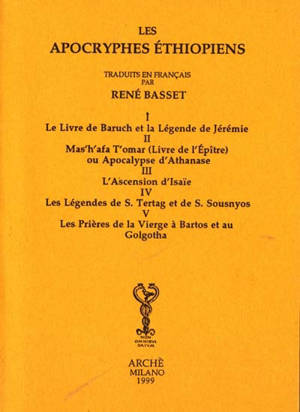 Les apocryphes éthiopiens. Vol. 1 à 5