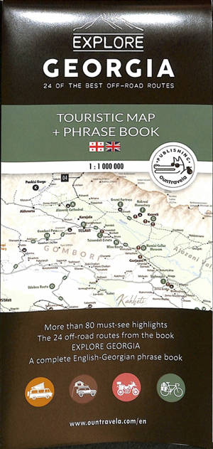 Explore Georgia : 24 of the best off-road routes : touristic map + phrase book