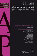 Année psychologique (L'), n° 4 (2023)