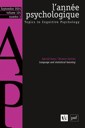 Année psychologique (L'), n° 2 (2024). Opinion article and commentaries