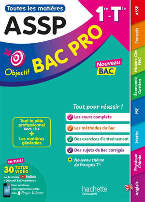 Toutes les matières ASSP, 1re, terminale : nouveau bac