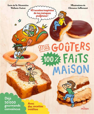 Mes goûters 100 % faits maison : 45 recettes inspirées de tes marques préférées : avec des recettes inédites