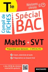 Compil de fiches maths + SVT terminale : révisions chrono : préparation aux épreuves, 2 spécialités