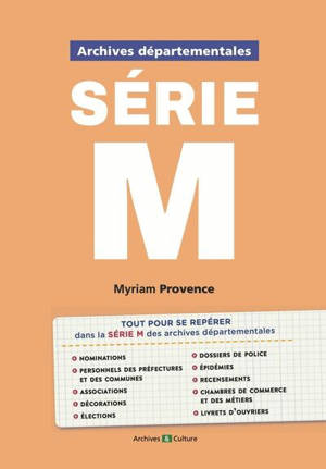 Archives départementales : série M