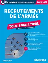 Recrutements de l'armée : tout pour l'oral, 2025-2026