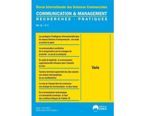 Communication & management, n° 21-2. Varia