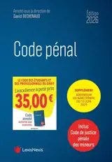 Code pénal 2026