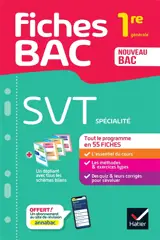 SVT spécialité, 1re générale : nouveau bac