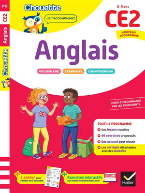Anglais CE2, cycle 2, 8-9 ans : nouveau programme