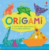 Origami : 100 feuilles détachables, 5 modèles différents : renard, cygne, voilier, grenouille, papillon