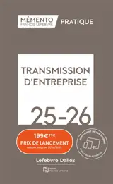 Transmission d'entreprise 2025-2026