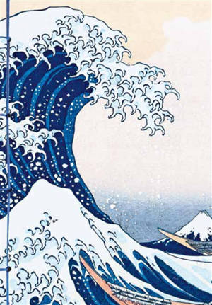 Grande vague de Kanagawa : carnet gaufré