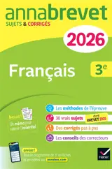 Français 3e : nouveau brevet 2026