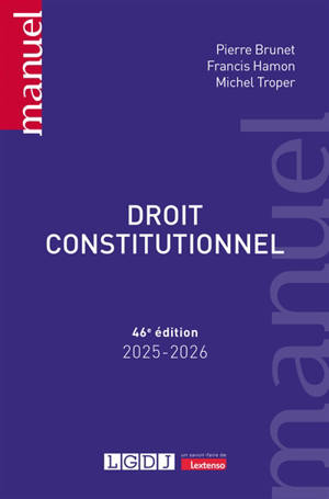 Droit constitutionnel : 2025-2026