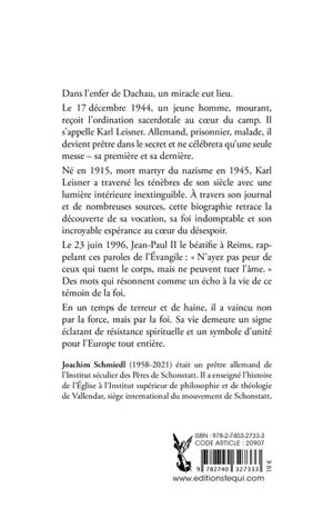 Bienheureux Karl Leisner : ordonné prêtre en secret au camp de Dachau