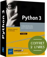 Python 3 : analyse de données pour la data science : coffret 2 livres