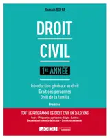 Droit civil : 1re année : introduction générale au droit, droit des personnes, droit de la famille