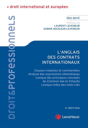 L'anglais des contrats internationaux