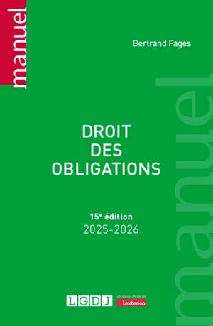 Droit des obligations : 2025-2026