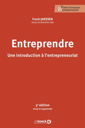 Entreprendre : une introduction à l'entrepreneuriat
