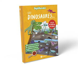 Les dinosaures : DépliMondes 4 ans + : Lis, déplie, joue et découvre le monde des dinosaures avec ton livre-jeu devenu imagier géant !