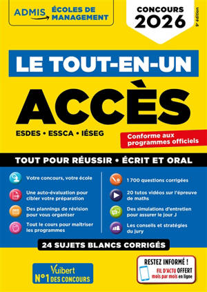 Accès : ESDES, ESSCA, IESEG : le tout-en-un, concours 2026