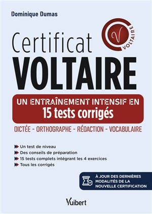 Certificat Voltaire : 20 tests corrigés
