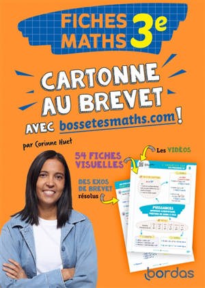 Cartonne au brevet avec bossetesmaths.com ! : fiches maths 3e