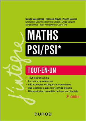 Maths PSI, PSI* : tout-en-un
