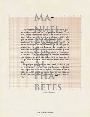 Manuel pour les alphabêtes